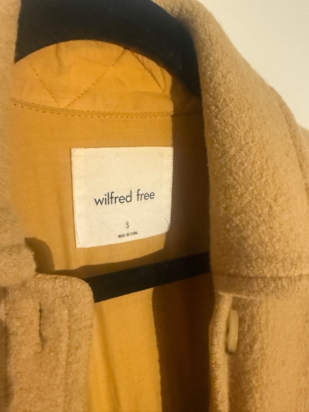 Wilfred Ganna Jacket - Mustard, 100% wool - Picture 2 of 4